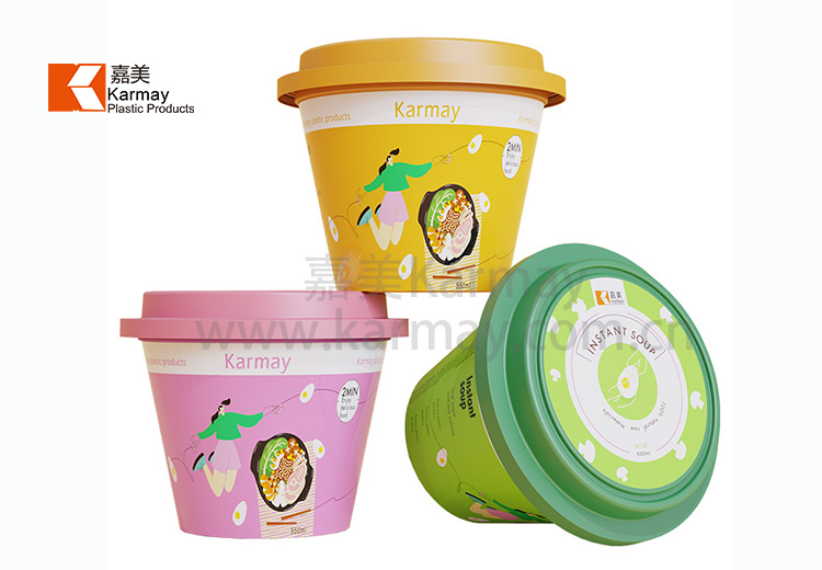 iml plastic ice cream container packaging