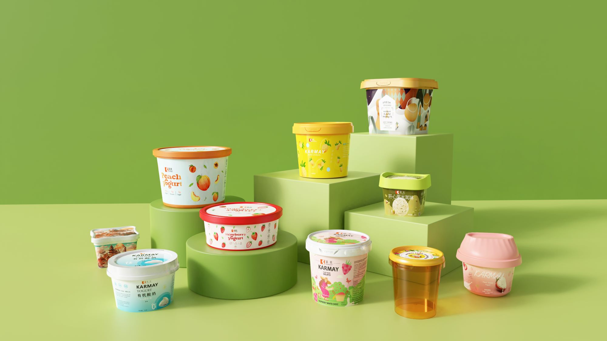 Karmay Plastic Dairy Containers